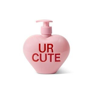 Core Bamboo Valentines Pink Heart Shaped Soap Dispenser 500ml New